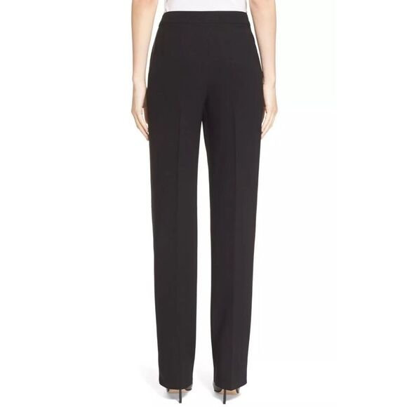 St. John Collection Diana Straight Leg Crepe Marocain Pant Size 12 NWOT - Picture 4 of 10